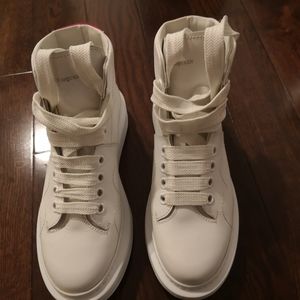 ALEXANDER McQueen Suede Tab High Top Sneakers